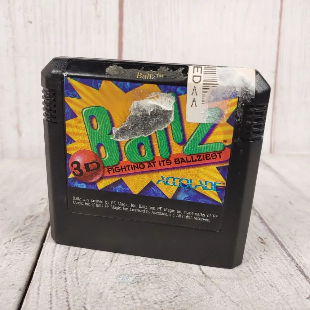 Vintage Ballz3D Fighting Genesis Cartridge Accolade Video Game Loose 1994 TESTED